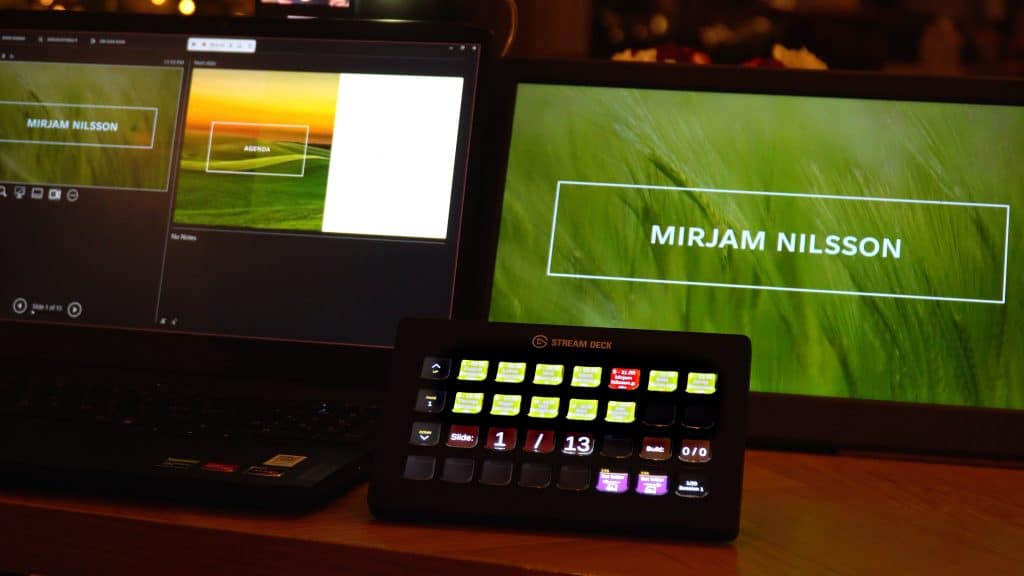 Controlling a PowerPoint presentation with APS