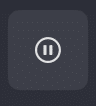 A circular play button symbol with two vertical bars in the center, indicating a pause function, set against a dark background.