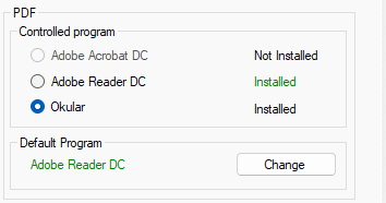 APS pdf settings